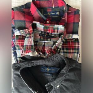 Bundle of 3- Polo Ralph Lauren Classic Fit Oxford Shirts